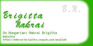 brigitta makrai business card